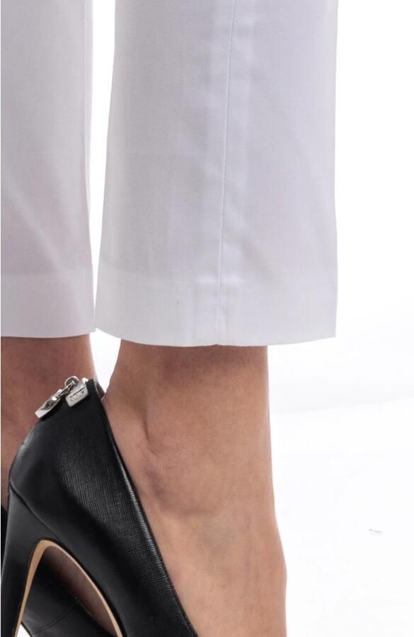 Seventy Slim Fit Katoenen Stretch Enkellange Broek White Dames - Foto 3
