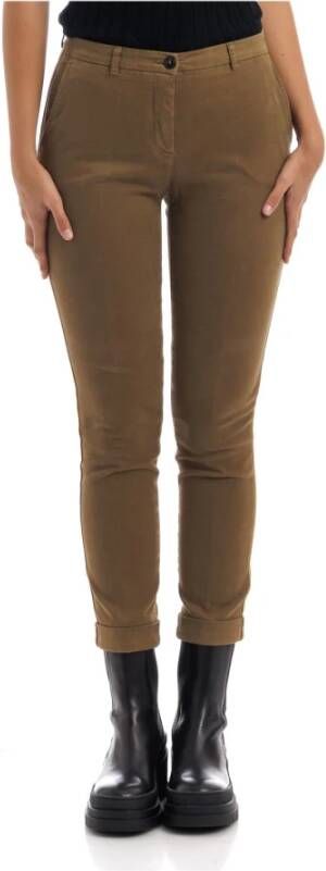 Seventy Slim-fit broek Bruin Dames