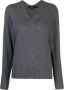 Seventy V-neck Knitwear Grijs Dames - Thumbnail 1