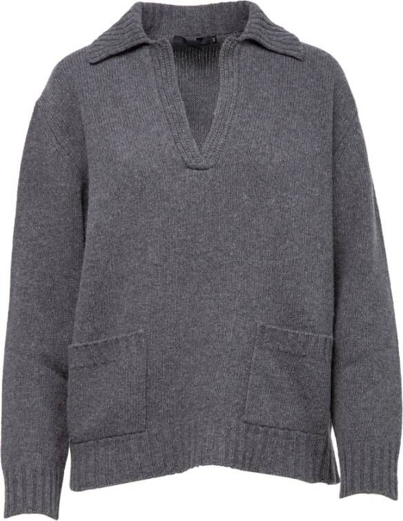 Seventy V-neck Knitwear Grijs Dames
