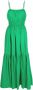 Seventy Venezia lange jurk met gespreide lagen Groen Dames - Thumbnail 1
