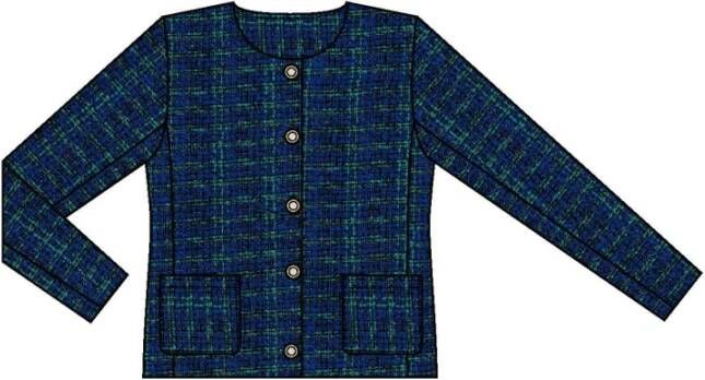 Signature blazer Chanel 215780 16698 3711 Blauw Dames