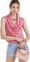 Silvian Heach Blouse met wijd uitlopendeek Roze Dames - Thumbnail 1