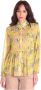 Silvian Heach Oversized Bloemenprint Shirt Geel Dames - Thumbnail 1