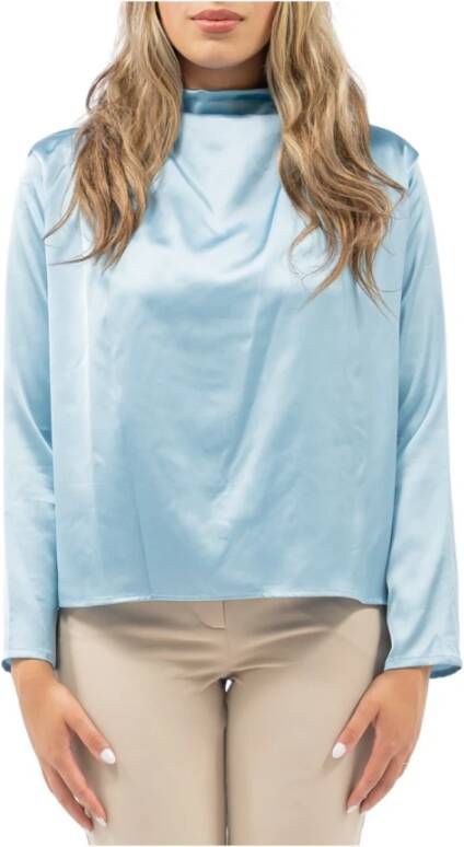 Silvian Heach High neck blouse Blauw Dames