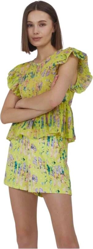 Silvian Heach Bloes met bloemenprint en ruches Multicolor Dames