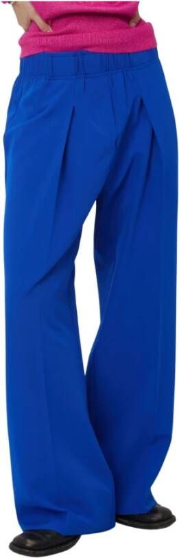 Silvian Heach Brede broek met elastische taille Blauw Dames