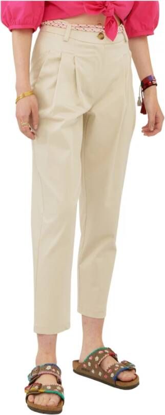 Silvian Heach Rechte Snit Chino`s Beige Dames