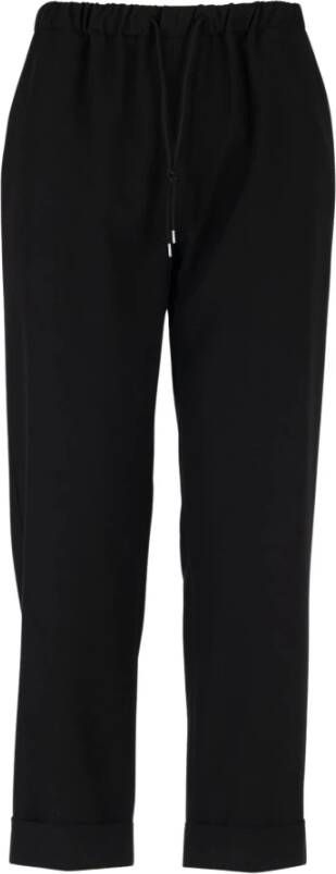 Silvian Heach Cropped Trousers Zwart Dames