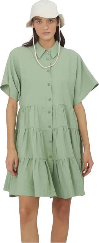 Silvian Heach Dagshirtjurk Groen Dames
