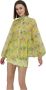 Silvian Heach Oversized Bloemenprint Shirt Geel Dames - Thumbnail 3