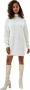 Silvian Heach Gebloemde Midi Jurk met Delicate Kraag White Dames - Thumbnail 3