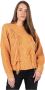 Silvian Heach Gebreide kleding met ronde hals en decoratieve vlechtstof Orange Dames - Thumbnail 2