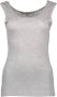 Silvian Heach Grijze Viscose Tanktop met Brede Schouders Grijs Dames - Thumbnail 1