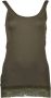 Silvian Heach Groene Kant Tanktop met Logo Green Dames - Thumbnail 1