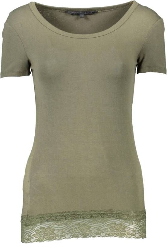 Silvian Heach Groen Katoenen T-Shirt met Korte Mouwen Green Dames