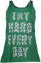 Silvian Heach Groene Tanktop Amerikaanse Stijl Logo Print Green Dames - Thumbnail 1