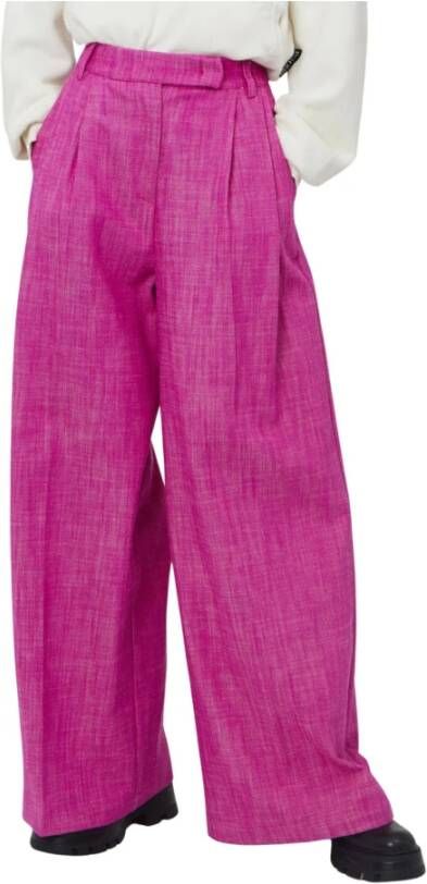 Silvian Heach Grote broek met verborgen sluiting Roze Dames
