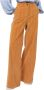 Silvian Heach Hoog getailleerde gestreepte broek Orange Dames - Thumbnail 1