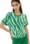 Silvian Heach Half -sleeve shirt met geperforeerde details Groen Dames - Thumbnail 1