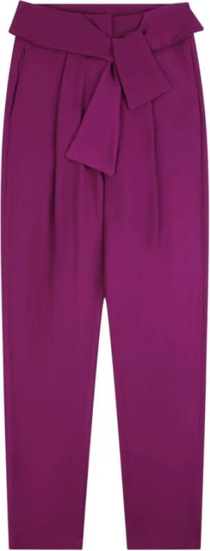 Silvian Heach Hoge taille rechte pijp broek Purple Dames