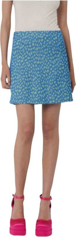 Silvian Heach Fantasy Mini Skirt Blauw Dames