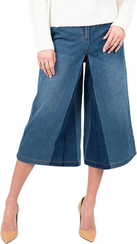 Silvian Heach Lange korte broek Blauw Dames