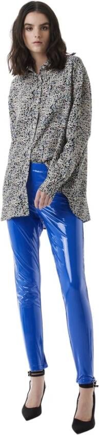 Silvian Heach Leggings in glanzende jersey Blue Dames