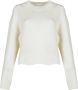 Silvian Heach Ribbed turtleneck with wide sleeves Wit Dames - Thumbnail 3
