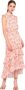 Silvian Heach Prachtige Maxi Dagjurk met Ruches en Asymmetrische Zoom Roze Dames - Thumbnail 9
