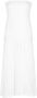 Silvian Heach Maxi Jurk met Bandeau Stijl en Zijkanten Splitten White Dames - Thumbnail 1