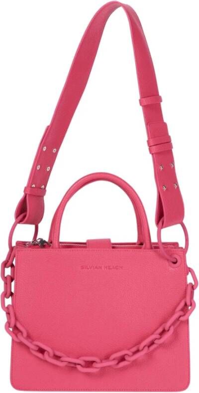 Silvian Heach Mini Tas with chain and shoulder strap Roze Dames