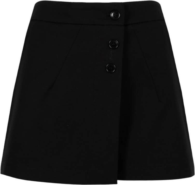 Silvian Heach Moderne hoge taille rok Zwart Dames