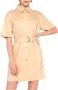 Silvian Heach Korte chemisierjurk met riem Beige Dames - Thumbnail 1