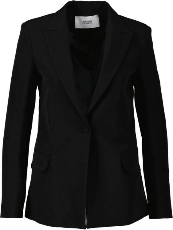 Silvian Heach Zwarte elegante jurk met jasje en broek Black Dames