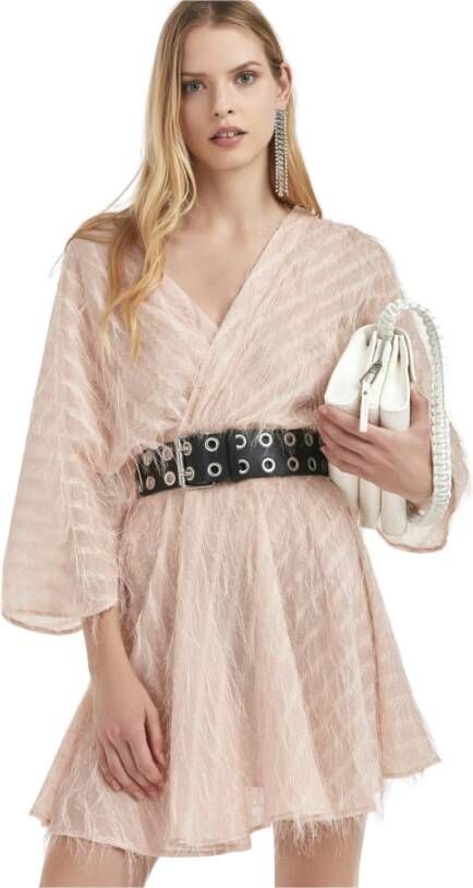 Silvian Heach Feestelijke Gelegenheidsjurk Beige Dames
