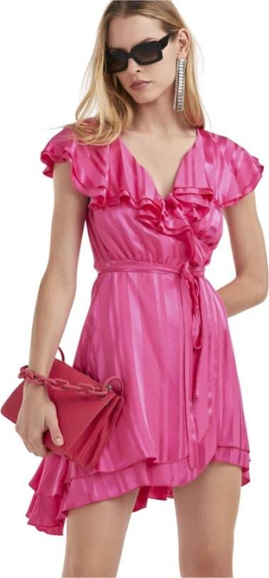 Silvian Heach Portemonnee jurk met rouches Roze Dames