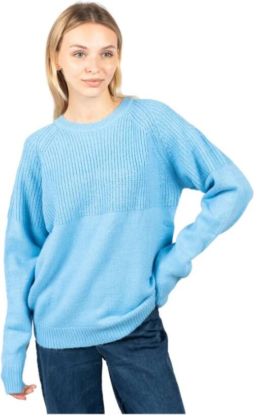 Silvian Heach Crewneck sweater with decoration Blauw Dames