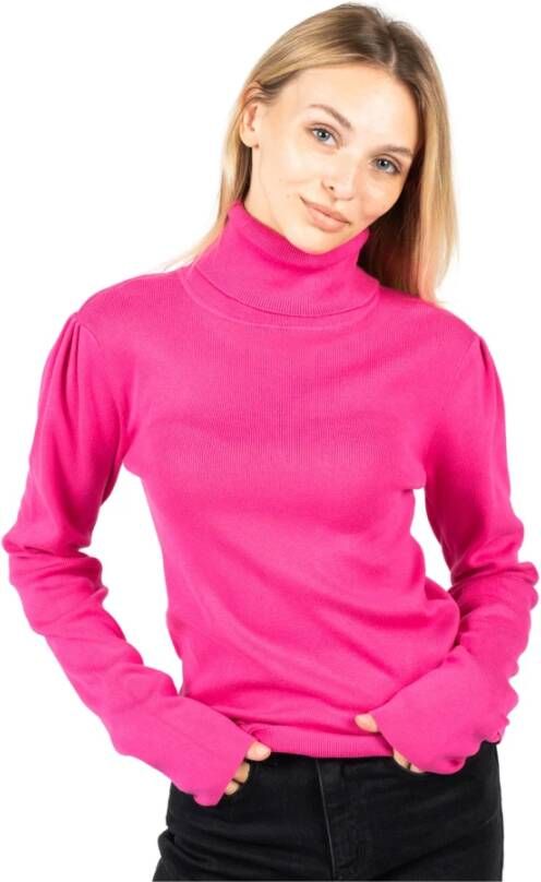 Silvian Heach Round-neck Knitwear Roze Dames
