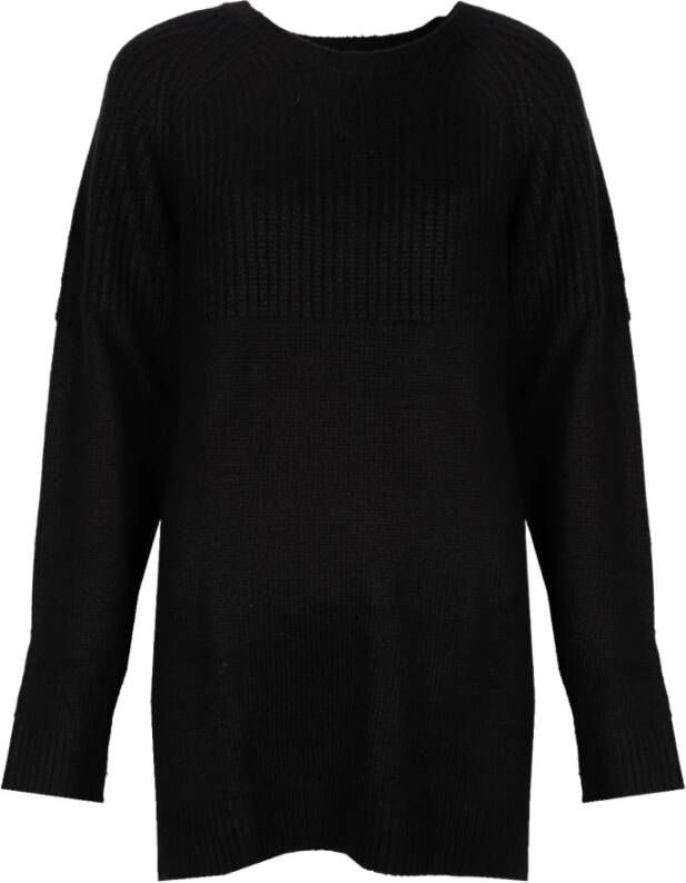 Silvian Heach Oversized crewneck sweater Zwart Dames