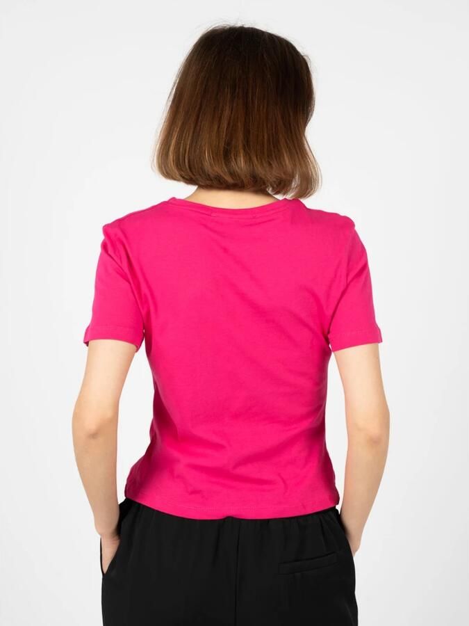 Silvian Heach Aansluitend T-Shirt met Ronde Hals Pink Dames - Foto 2