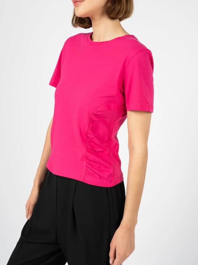 Silvian Heach Aansluitend T-Shirt met Ronde Hals Pink Dames - Foto 4