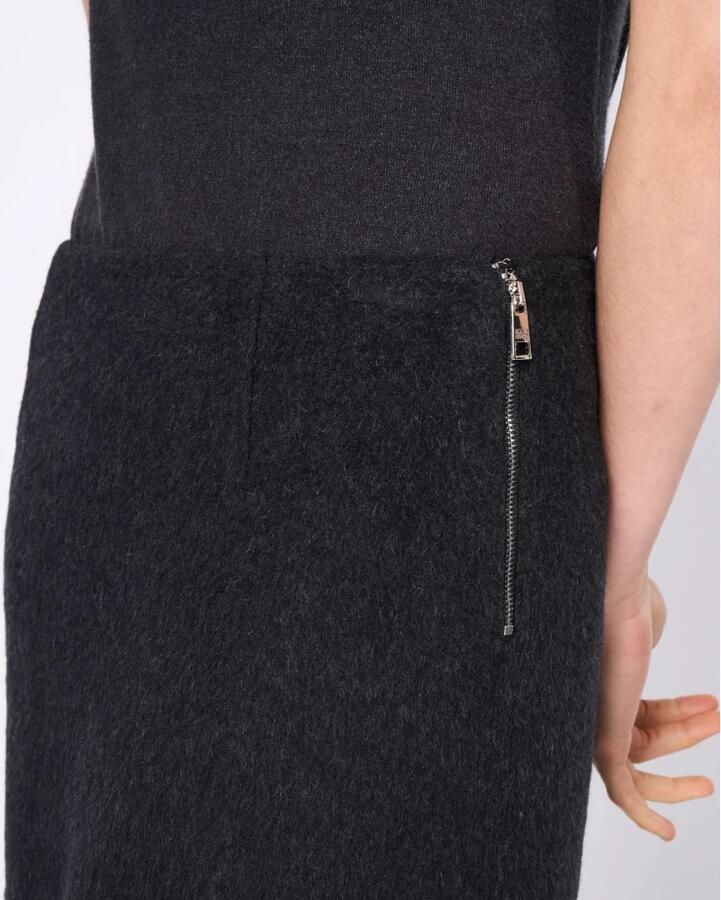 Silvian Heach Aansluitende Minirok met Metalen Rits Gray Dames - Foto 5