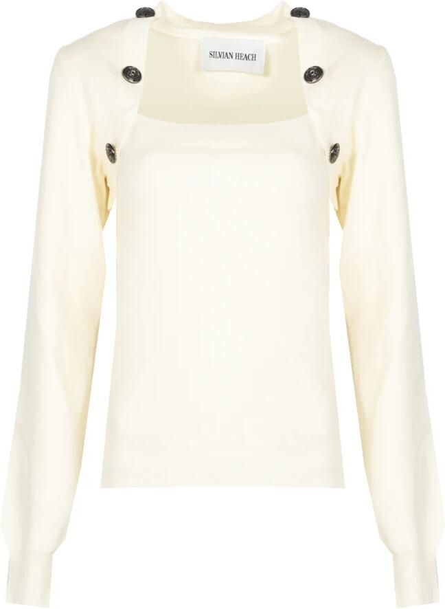 Silvian Heach Dames Ronde Hals Trui Beige Dames