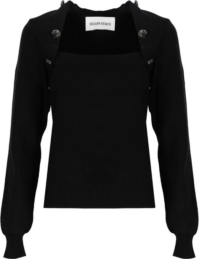 Silvian Heach Dames Ronde Hals Trui Black Dames