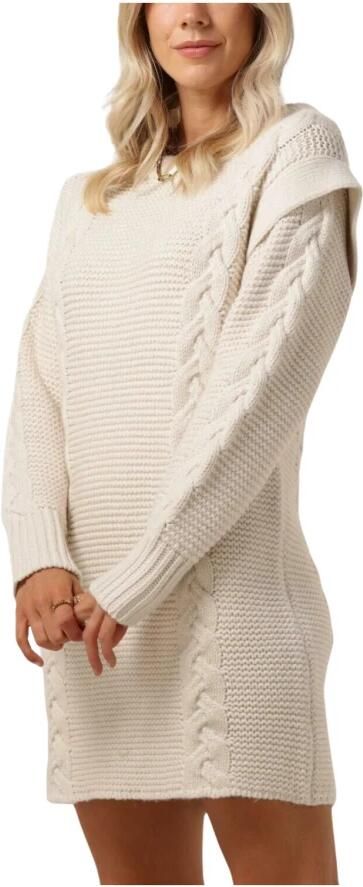 Silvian Heach Gebreide jurk met ronde hals en lange mouwen White Dames - Foto 7