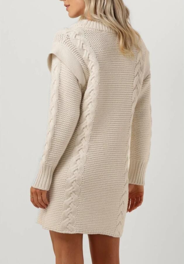 Silvian Heach Gebreide jurk met ronde hals en lange mouwen White Dames - Foto 6