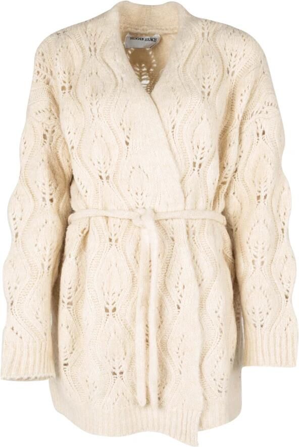 Silvian Heach Gebreide Cardigan Beige Dames