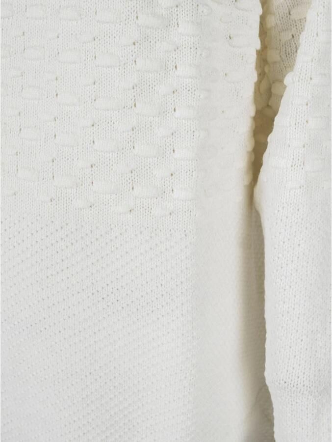 Silvian Heach Gebloemde Midi Jurk met Delicate Kraag White Dames