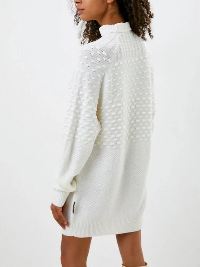 Silvian Heach Gebloemde Midi Jurk met Delicate Kraag White Dames - Foto 3